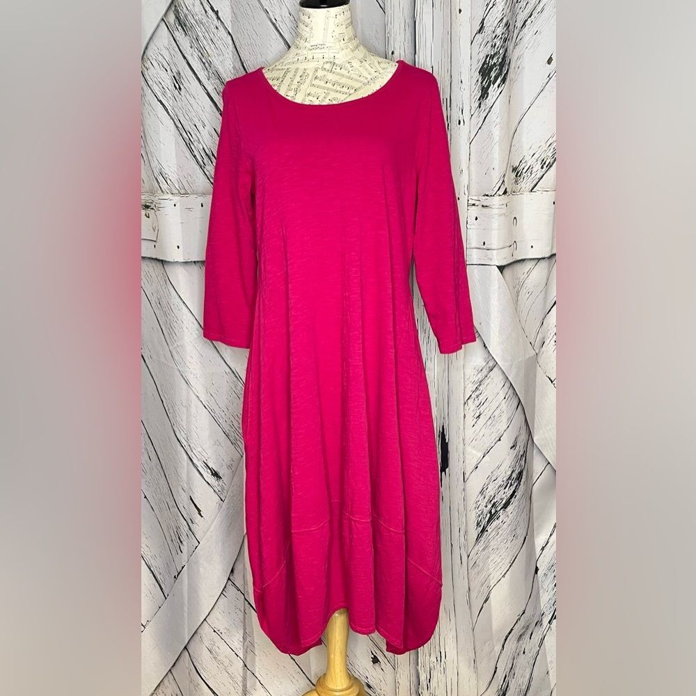 PRAIRIE COTTON Tulip Dress Pink Small